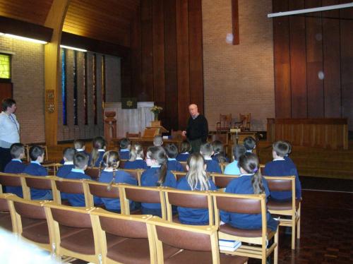 Students of Meadowhead Junior School visited the United Reform Church Wesbury Gardens, Blackburn, on 26 February 2014